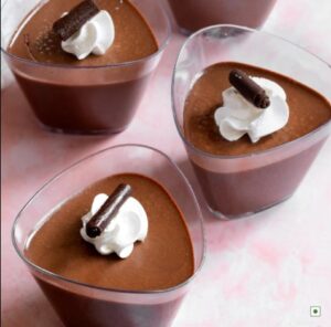 Chocolate Mousse in shot glass